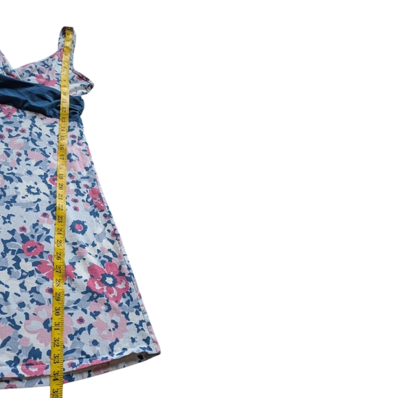 Patagonia Margot Dress Dewdrop Flower Pink Blue White Sundress Women's Small - Picture 9 of 9
